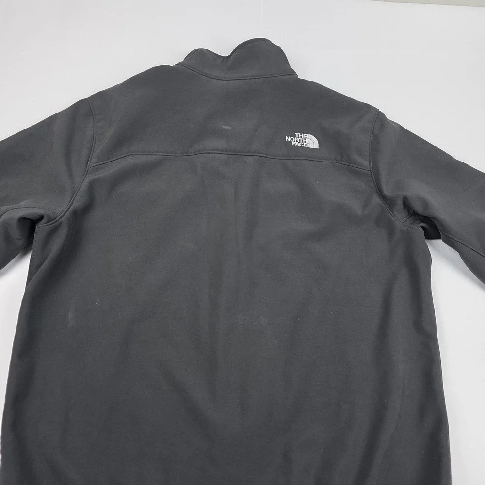 The North Face WindWall Jacket Mens Large Black Full Zip Softshell Fleece Lined